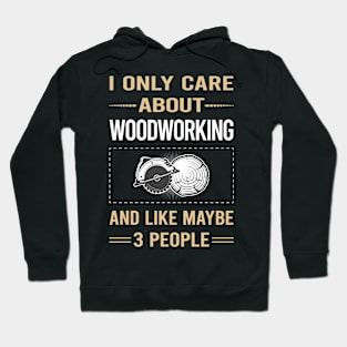 Funny 3 People Woodworking Woodworker Hoodie